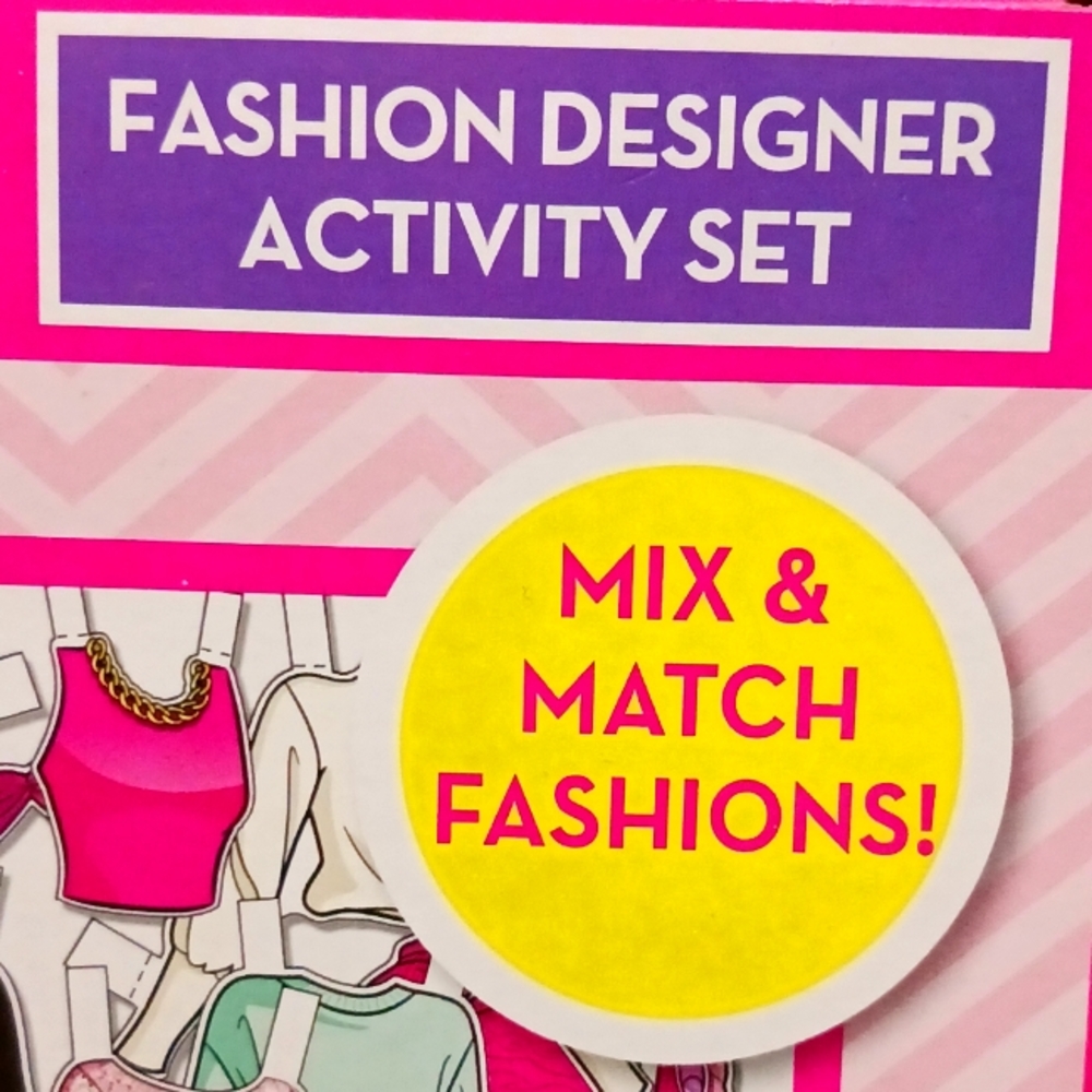 Barbie Fashion Designer Activity Set, 1 Paper Doll w/Stands 3 Fashion Sheets NEW - Picture 5 of 9